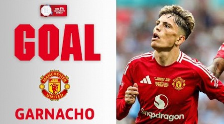 GOAL | Garnacho | Manchester City 0-1 Manchester United | FA Community Shield 2024