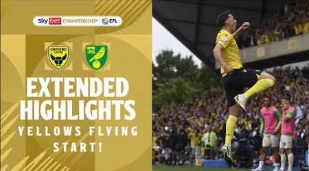 YELLOWS FLYING START! | Oxford United v Norwich City extended highlights