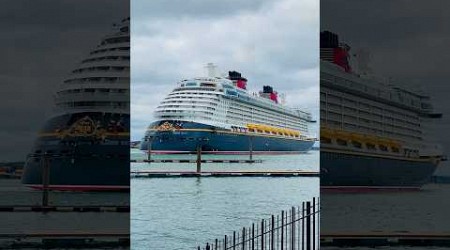 #short The Stunning Disney Dream Cruise Ship Sets Sail from Southampton!