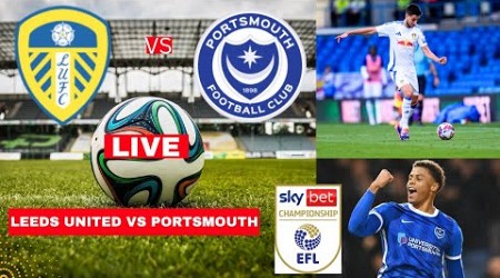 Leeds United vs Portsmouth 3-3 Live EFL Championship Football Match Score Commentary Highlights