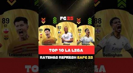 FIFA 25 | TOP 10 LA LIGA RATINGS REFRESH EAFC 25 (Mbappe,Vinicius Jr,Bellingham,Griezmann,Lewa)