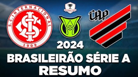 INTERNACIONAL 2 x 2 ATHLETICO-PR AO VIVO | BRASILEIRÃO SÉRIE A 2024 | 22ª RODADA | NARRAÇÃO