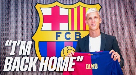 DANI OLMO&#39;s FIRST WORDS after signing for FC BARCELONA 