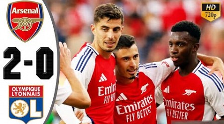 Arsenal vs Lyon 2-0 Highlights &amp; All Goals | Emirates Cup FINAL 2024 HD