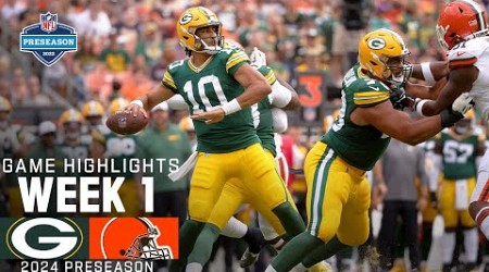 Green Bay Packers vs. Cleveland Browns | 2024 Preseason Week 1 Game Highlights