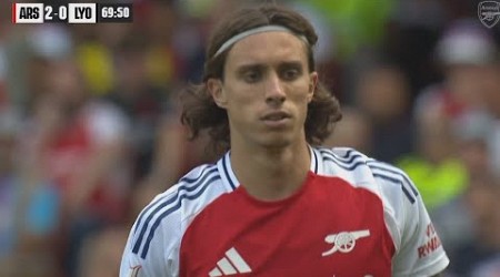 Riccardo Calafiori Arsenal DEBUT vs Lyon | 24/25