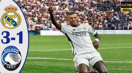 Real Madrid vs Atalanta - UEFA Super Cup 2024 Final - Mbappe Double!! - All Goals &amp; Highlights