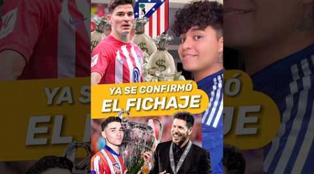 SE CONFIRMO EL FICHAJE DE JULIÁN ÁLVAREZ EN EL ATLÉTICO DE MADRID. #shorts #futbol #virals