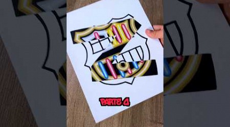 PINTÉ el ESCUDO del BARCELONA en EFECTO NEÓN 