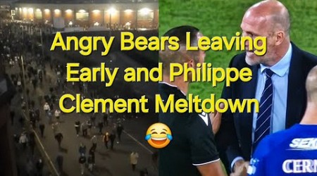 Angry Bears Walking Away &amp; Philippe Clement Meltdown / Rangers Out Of Champions League