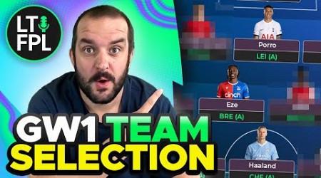 MY FPL TEAM SELECTION FOR GAMEWEEK 1 | Fantasy Premier League Tips 2024/25