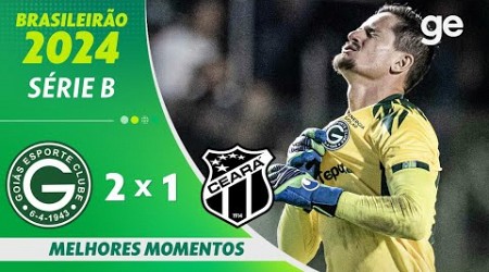 GOIÁS 2 X 1 CEARÁ | MELHORES MOMENTOS | 20ª RODADA BRASILEIRÃO SÉRIE B 2024 | ge.globo