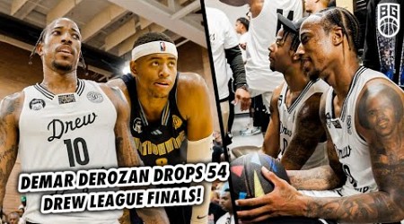 Demar Derozan Drops 54 In Drew League Championship! Insane Comeback in Final 3 Minutes! All-Access 