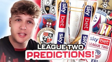 MY LEAGUE TWO PREDICTIONS!