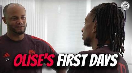 Michael Olise&#39;s first days at FC Bayern! | Race against Davies, dressing room seat &amp; more