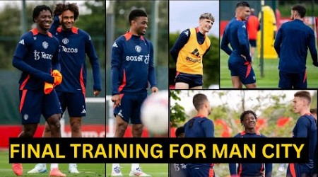 Rashford,Martinez,Mainoo,Sancho,Garnacho,Zirkzee | Man United Final training today ahead of Man City