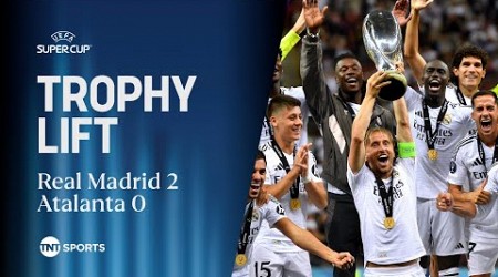 Captain Luka Modric lifts Real Madrid&#39;s record sixth UEFA Super Cup 