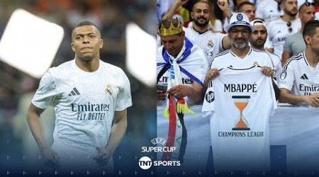 Real Madrid&#39;s Kylian Mbappe WALKS OUT for Los Blancos for the first time in UEFA Super Cup debut 