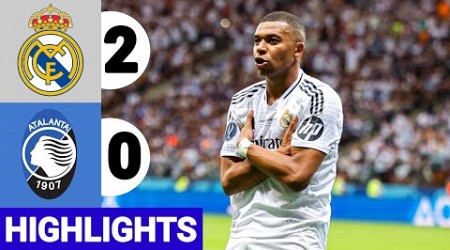 Real Madrid vs Atalanta 2-0 Highlights &amp; Goals Goal Mbappe Super Cup 2024