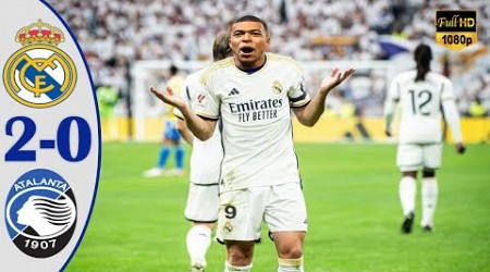 Real Madrid vs Atalanta - FINAL UEFA SUPER CUP 2024 - Mbappe First Goal - Highlights &amp; All Goals