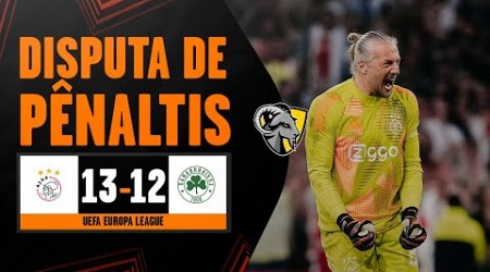 AJAX X PANATHINAIKOS É DECIDIDO EM DISPUTA DE PÊNALTIS INSANA: 13 a 12! l TODOS OS PÊNALTIS