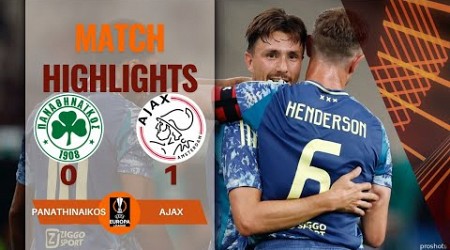 PANATHINAIKOS 0 1 AJAX UEFA EUROPA LEAGUE HIGHLIGHTS | 08-08-2024