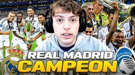 DAVOO XENEIZE REACCIONA A REAL MADRID CAMPEON DE LA SUPERCOPA DE EUROPA (2024 ) VS ATALANTA