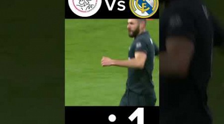 Ajax Vs Real Madrid Liga Champions 1 : 2