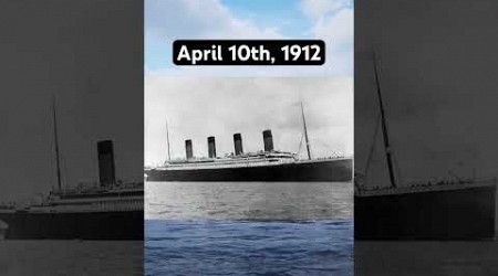 The RMS Titanic departs Southampton on her maiden voyage