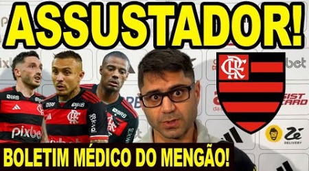 ASSUSTADOR! MÉDICO DO FLAMENGO ATUALIZA SOBRE LESIONADOS NO MENGÃO! CEBOLINHA VIÑA E AYRTON LUCAS E+