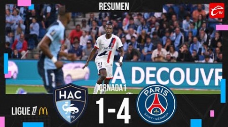 RESUMEN | LE HAVRE 1-4 PSG | LIGUE 1 J1 | CALIENTE TV