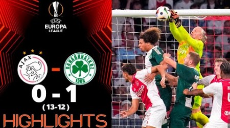 Ajax vs Panathinaikos 0-1 pen [ 13-12 ] Highlights Goals | UEFA Europa League 2024-25