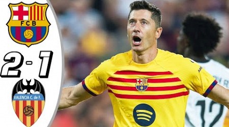 Barcelona vs Valencia 2-1 - All Goals &amp; Highlights - 2024