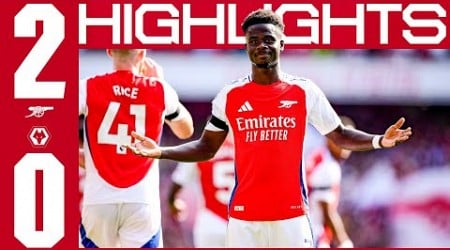 STARTING WITH A WIN! ❤️ | HIGHLIGHTS | Arsenal v Wolves (2-0) | Havertz &amp; Saka | Premier League