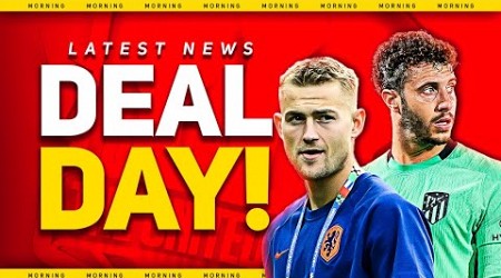 Hermoso TRANSFER Talks! De Ligt &amp; Mazraoui OFFICAL Today! Man Utd Transfer News