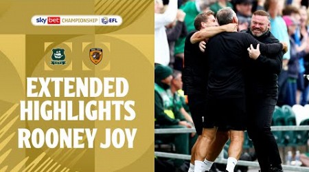 ROONEY OFF THE MARK! | Plymouth Argyle v Hull City extended highlights