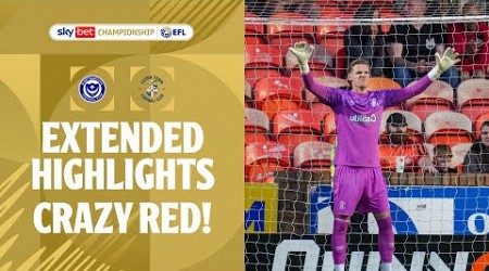 CRAZY GK RED CARD! | Portsmouth v Luton Town extended highlights