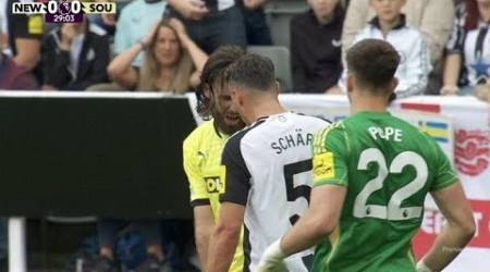 Fabian Schär Red Card ♦️ Newcastle United vs Southampton (0-0) Goals and Extended Highlights