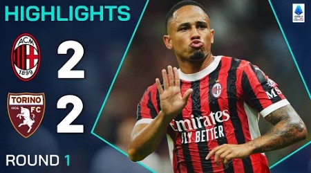 MILAN-TORINO 2-2 | HIGHLIGHTS | Rossoneri come back from behind to avoid defeat | Serie A 2024/25