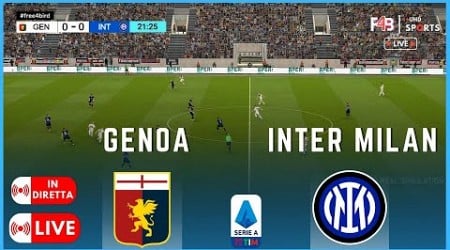 GENOA VS INTER MILAN IN DIRETTA | LIVE | SERIA A 24 - 25 | SIMULAZIONE E RISULTATI LIVE