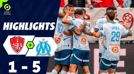 Brest Marseille | 1-5 | Le Résumé | Ligue 1 2024-25 | om brest