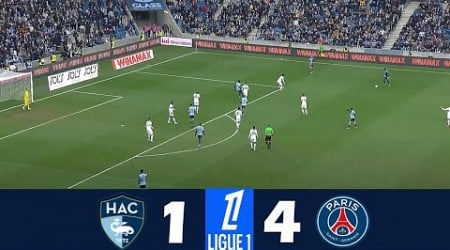 Le Havre vs PSG 1-4 | 2024 Ligue 1 | Match Highlights