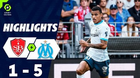 Mason Greenwood Goal | Stade Brestois vs Marseille 1-5 Highlights | Ligue 1 2024-2025