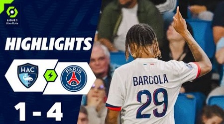 But Bradley Barcola | Le Havre vs PSG 1-4 Résumé | Ligue 1 2024-2025