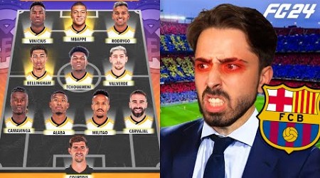 LOS GALACTICOS&#39;A KAFA TUTTUM! // REAL MADRID KARŞISINDA BARCELONA HOCASI OLDUM! // FC 24 KARİYER