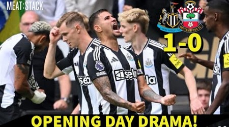 DODGY RED CARD As 10 Men Toon Hold On! Newcastle 1-0 Southampton Matchday Vlog