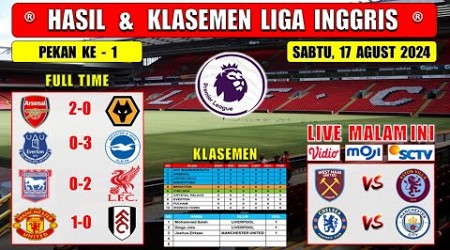 Hasil Liga Inggris Tadi Malam ~ ARSENAL vs WOLVES ~ EVERTON vs BRIGHTON ~ EPL 2024 Pekan Ke 1