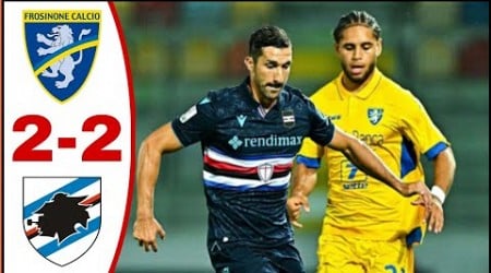 Frosinone vs Sampdoria (2-2), All Goals Results And Extended Highlights-2024 Fillipo De Stefano Goal