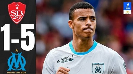 Brest Marseille 1-5 Résumé, Ligue 1 2024-25, om brest