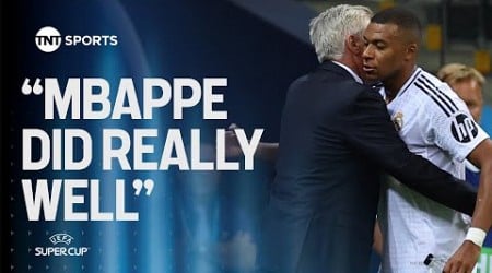 Carlo Ancelotti reacts after Real Madrid beat Atalanta to win UEFA Super Cup ⚪